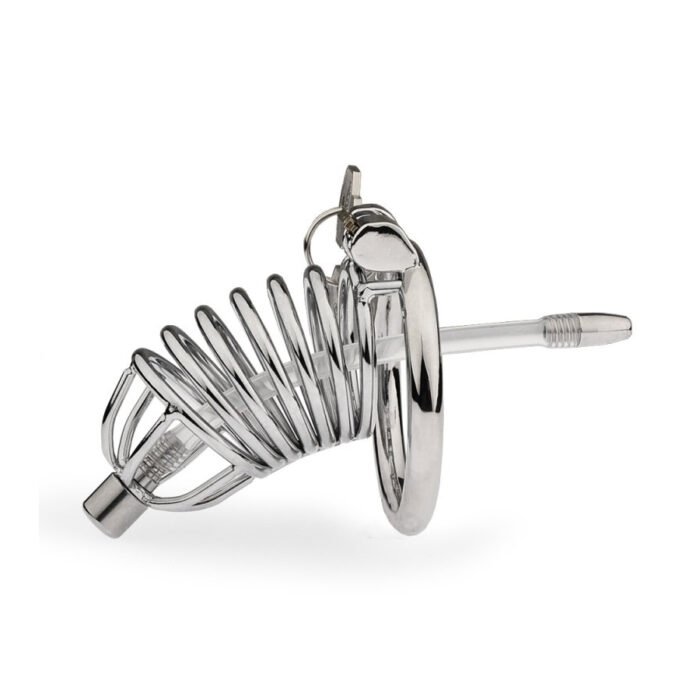 Cage De Chasteté Métal Plug d'Urètre