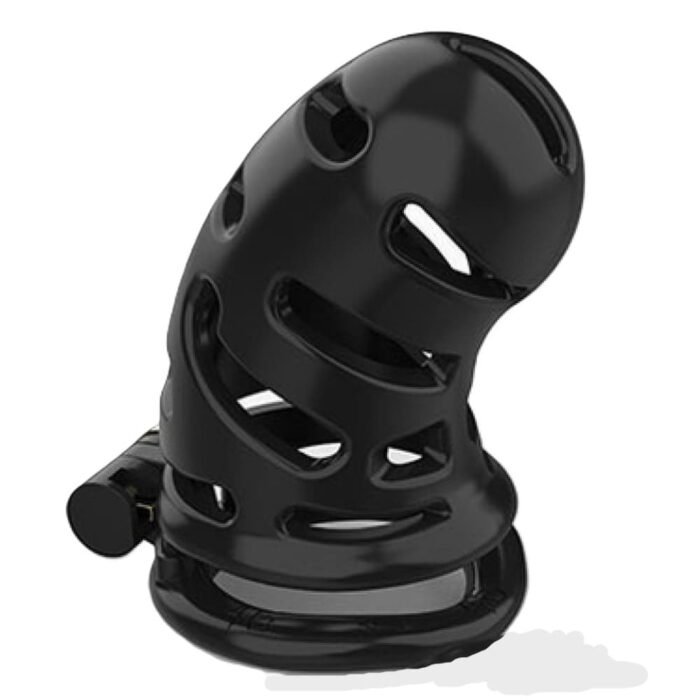 Cage de Chasteté Plastique Longue Noir
