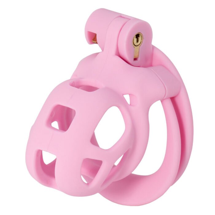 Cage de Prison à Pénis Courte Rose